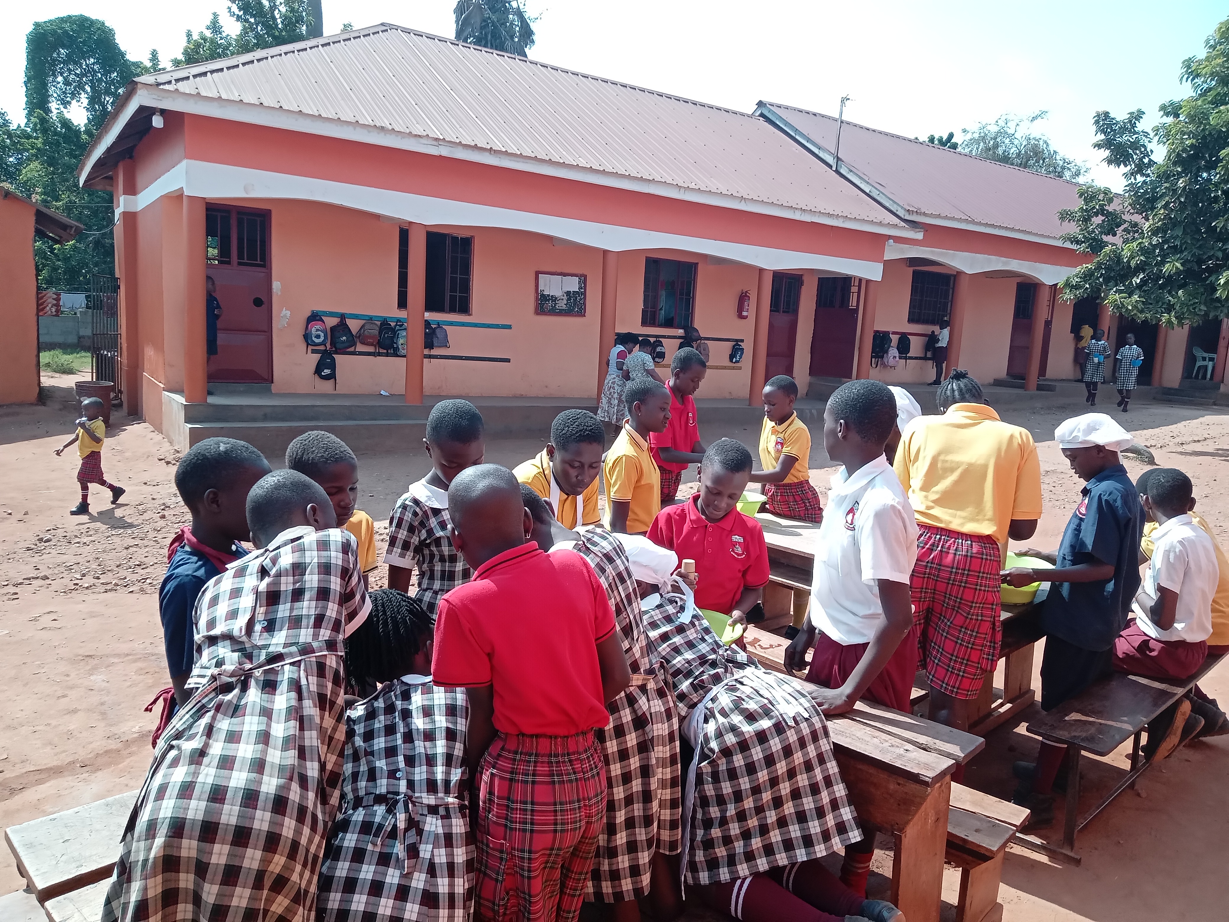 Pupils in Baking activity
